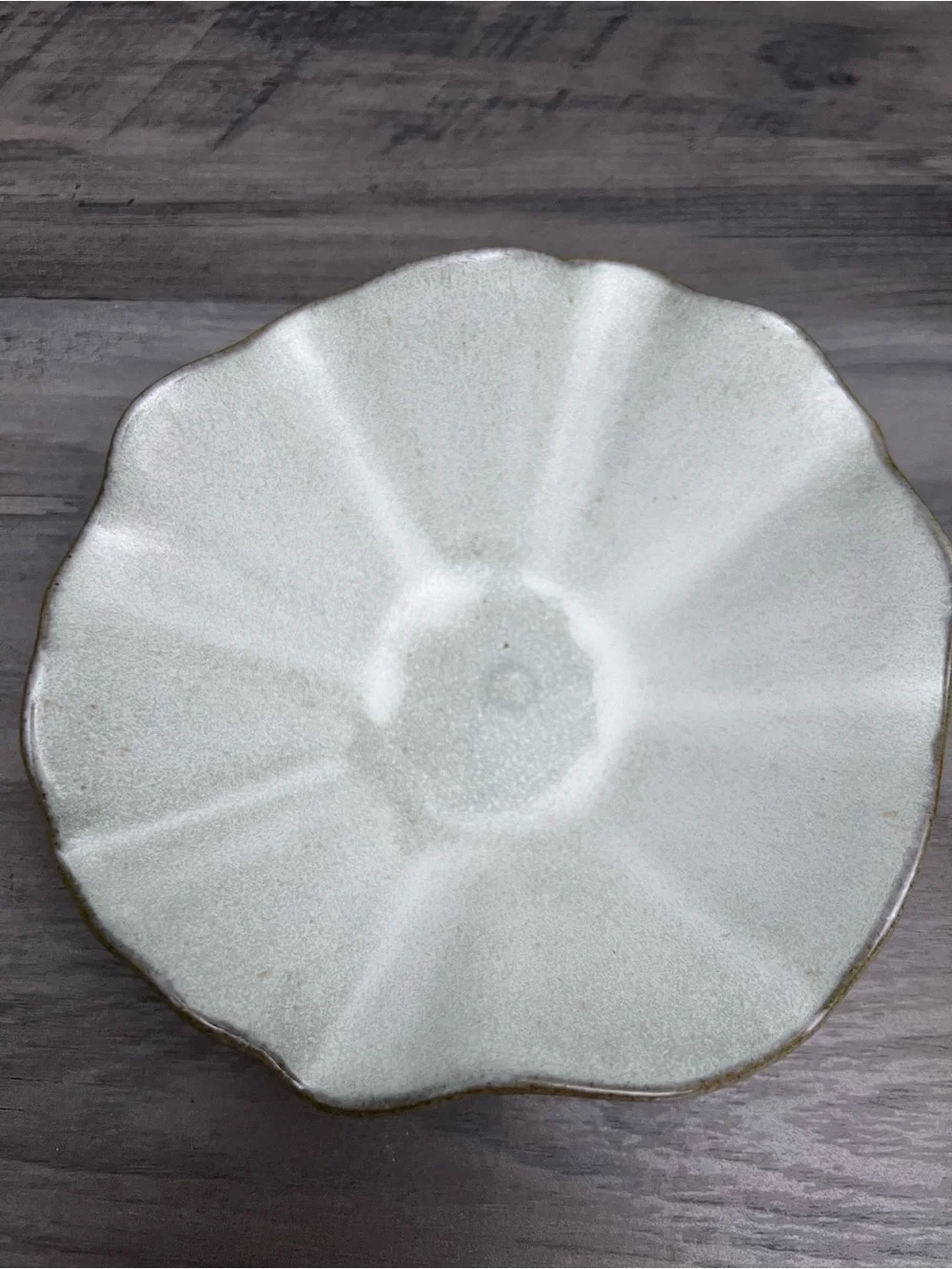 White Ceramic Petal Trinket Dish